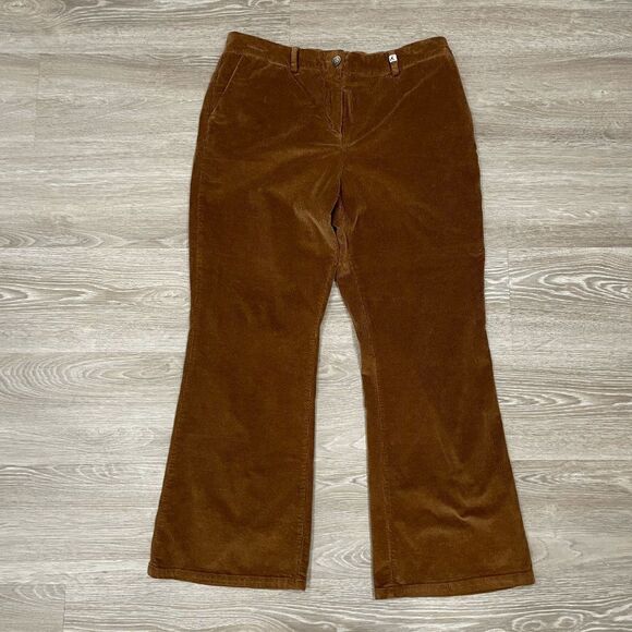 Myths Mens Brown High Rise Boot Cut Corduroy Pants Size 48 - Picture 2 of 10